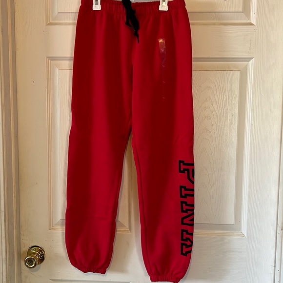 PINK Victoria's Secret Pants - PINK sweatpants, Red NWT. Size S